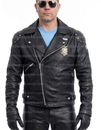 Mad Max Rockatansky Mel Gibson Black Biker Leather Jacket