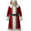 Authentic Long Heritage Red Santa Claus Coat with Premium Gold Embroidery