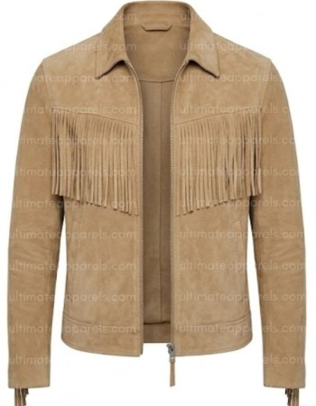The Dustbowl Minimalist Tassel Suede Tan Jacket