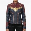 Captain Marvel Brie Larson Carol Danvers Leather Costume Jacket