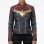 Captain Marvel Brie Larson Carol Danvers Leather Costume Jacket