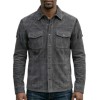 The Transit Charcoal Gray Suede Tassel Jacket
