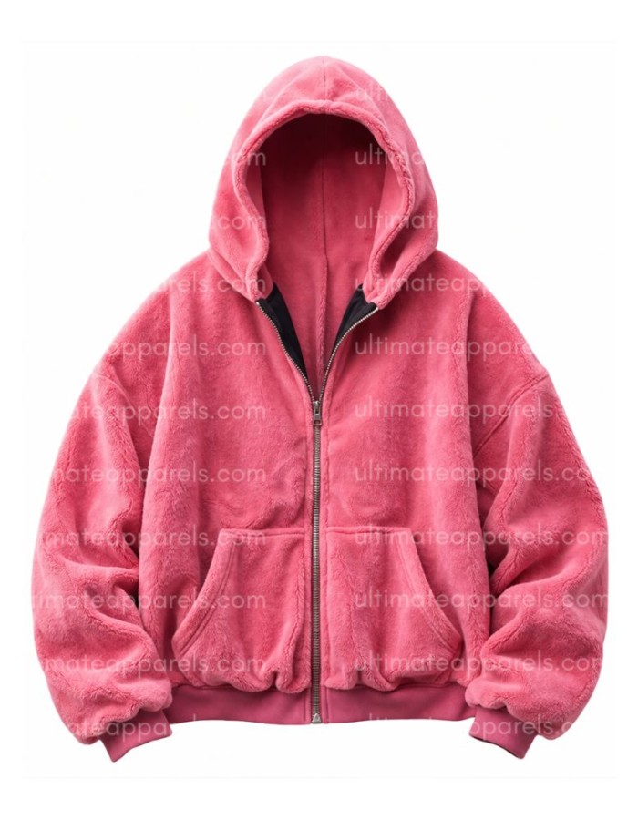 Coachella 2026 Justin Bieber Pink Oversized Hoodie
