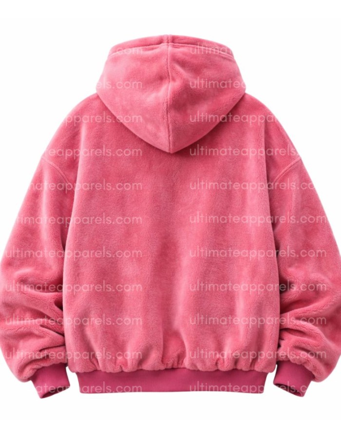 Coachella 2026 Justin Bieber Pink Oversized Hoodie