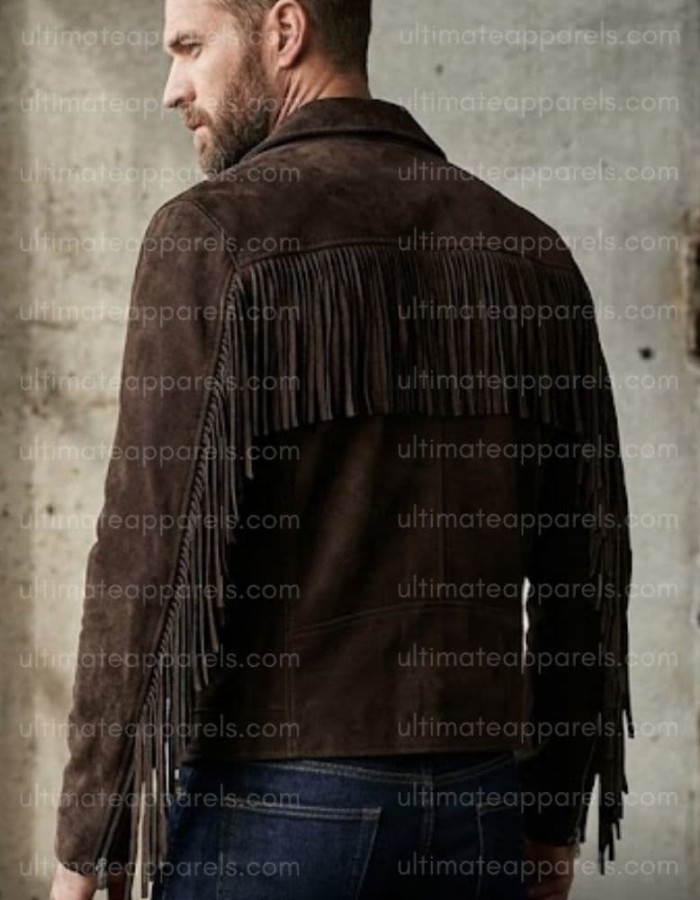 The Renegade Moto-Fringe Distressed Brown Espresso Leather Jacket
