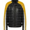 Los Angeles Hailey Bieber Black and Yellow Leather Jacket