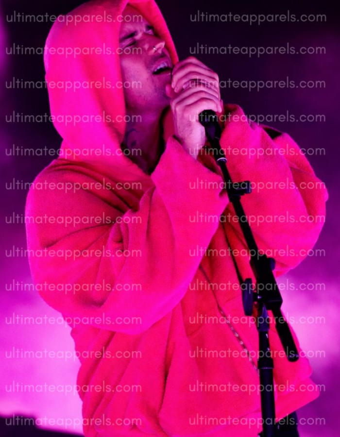 Coachella 2026 Justin Bieber Pink Oversized Hoodie