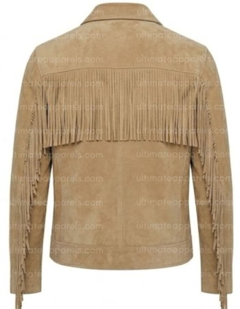 The Dustbowl Minimalist Tassel Suede Tan Jacket
