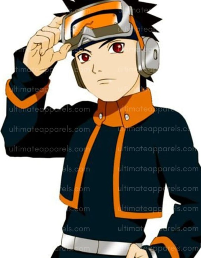 Animated Series Uchiha Obito Naruto Cropped Jacket