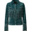The Serenity Teal Velvet-Suede Tassel Jacket
