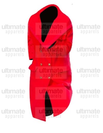 100th Thanksgiving Day Meg Donnelly Red Wool Coat