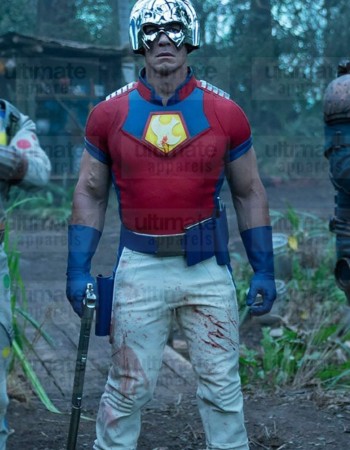 The Suicide Squad John Cena (Peacemaker) Red Leather Costume