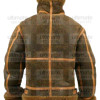B3 Bomber Aviator Flying Bomber Shearling Leather Jacket
