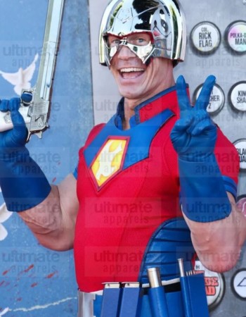 The Suicide Squad John Cena (Peacemaker) Red Leather Costume