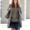 Inventing Anna Chlumsky (Vivian Kent) Checkered Trench Coat