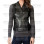 Women's Fashion Black Leather Vest