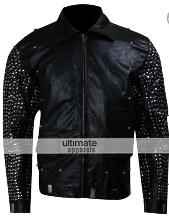 WWE Y2J Chris Jericho Light Up Black Leather Jacket