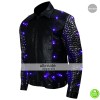 WWE Y2J Chris Jericho Light Up Black Leather Jacket