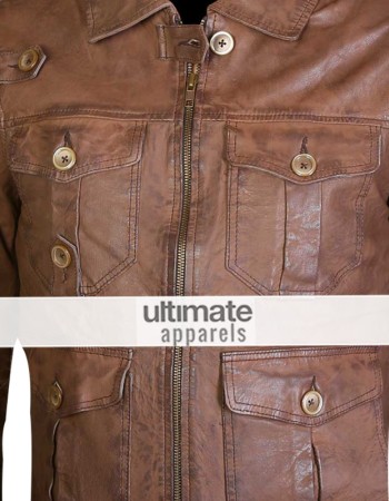 Expendables Jason Statham (Lee Christmas) Distressed Jacket