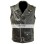 Men's Perfecto Midweight Cowhide Motorcycle Black/Brown Vest