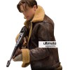 Mummy 3 Brendan Fraser Brown Trench Fur Jacket Costume