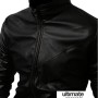Black Biker Men Bomber Body Fitted Jacket