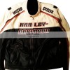 Mens White Motorcycle Leather Jacket