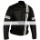 X-men Men's Motorcycle Black Jacket With White Stripes
