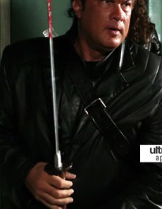 Against the Dark Steven Seagal (Tao) Black Trench Coat