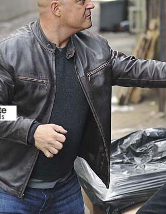 The Shield Vic Mackey Michael Chiklis Black Leather Jacket 