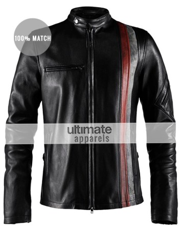 X-Men Scott Cyclops Motorcycle Black & Brown Jacket