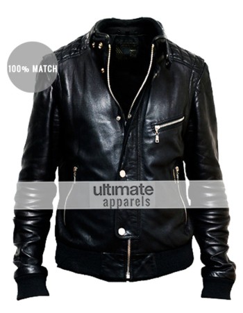 A-Trak (Alain Macklovitch) DJ Black Quilted Leather Jacket