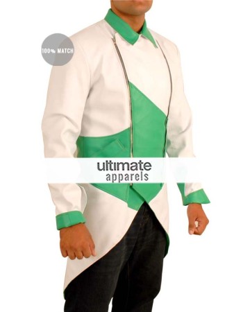Assassin's Creed iii Connor Kenway Cosplay Green/White Costume Jacket