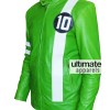Ben 10 Cartoon Green Leather Jacket Sale