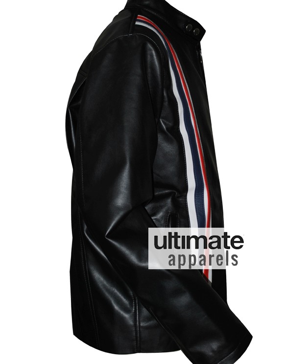 Captain America Easy Rider Peter Fonda Biker Black Jacket