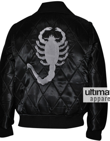 Drive Scorpion Ryan Gosling Black Satin Jacket