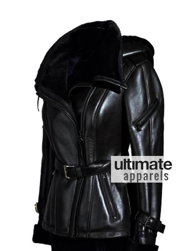 Once Upon A Time Jennifer Morrison Emma Swan Hooded Leather Jacket