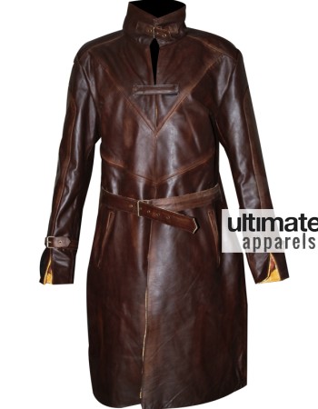 Watch Dogs Aiden Pearce Distressed Trench Costume Jacket