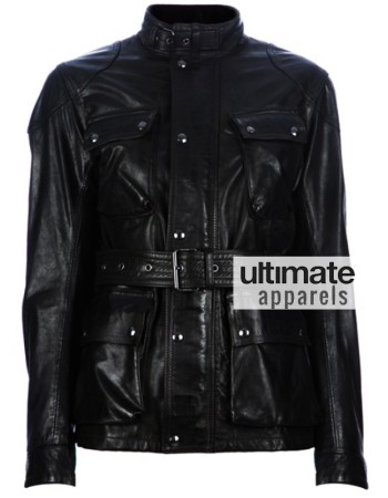 Panther Antique Black Motorcycle Jacket