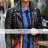 American Model Amber Rose Black Biker Jacket 