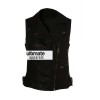 Demi Lovato Black Leather Vest at X-Factor