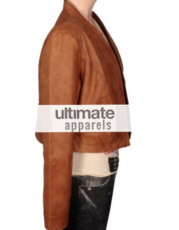 Women's Ultimate Short Body Brown Motorcycle Jacket
