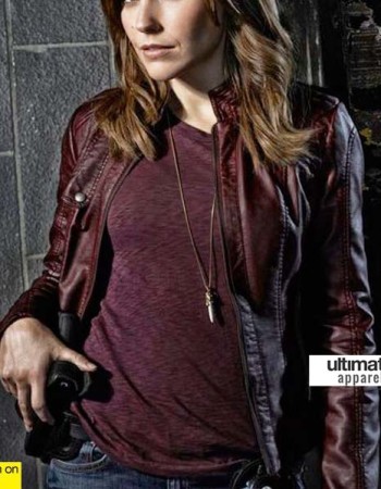 Chicago PD Sophia Bush (Erin Lindsay) Maroon Jacket