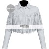 Ferris Bueller's Day Off Sloane Peterson White Fringe Jacket