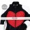 Kylie Minogue Red Heart Timebomb Black & White Motorcycle Jacket
