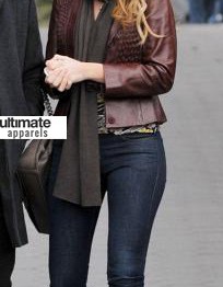 New York, I Love You Blake Lively Leather Jacket