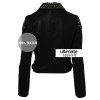 WWE Paige NXT Black Studded Black Biker Ladies Jacket